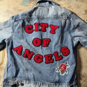 Lucky brand city of angels jacket jeans size m medium